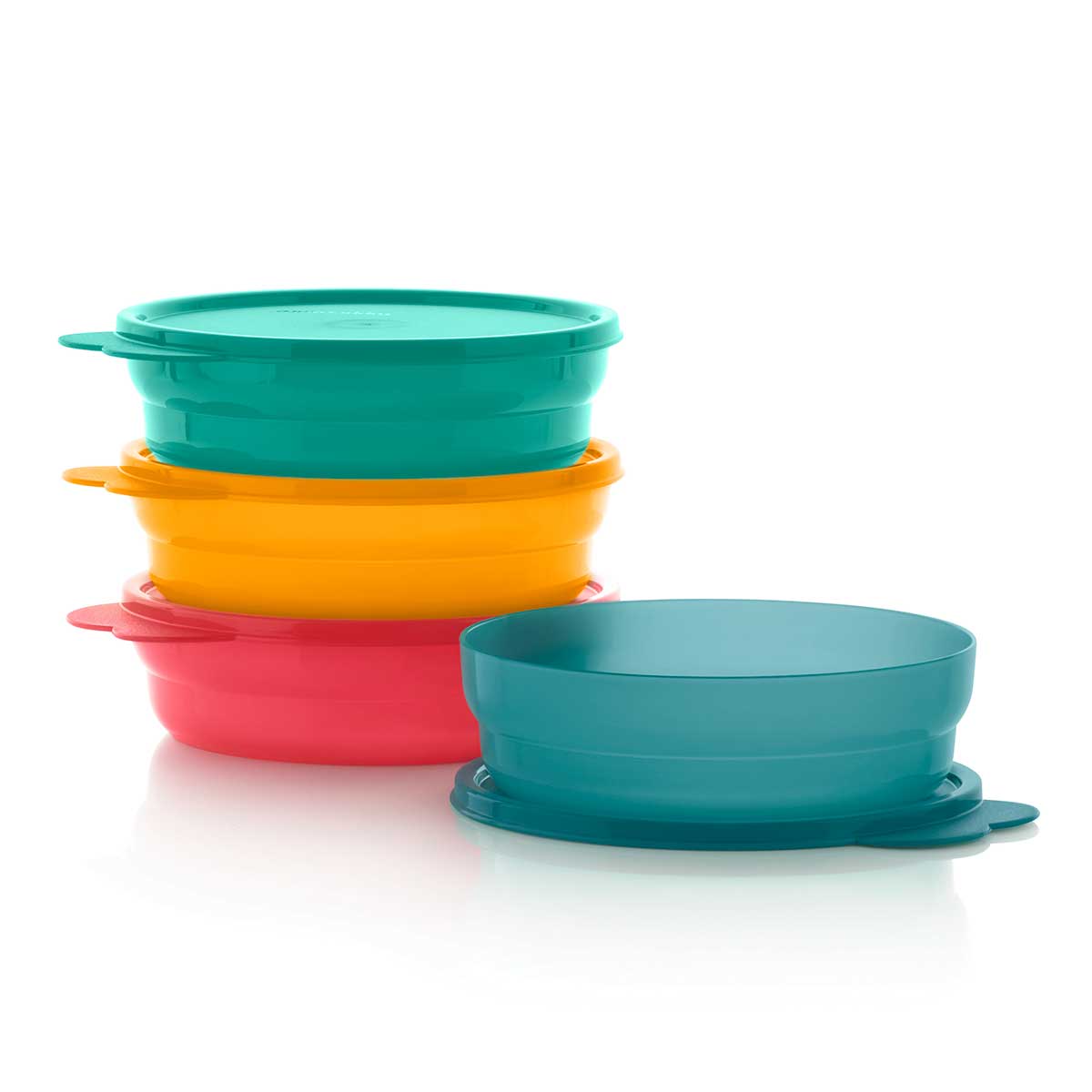 Details about   Brand New TUPPERWARE Set of 4 Wonders Bowls 1½~Cups Cereal Aqua Mint Seals 